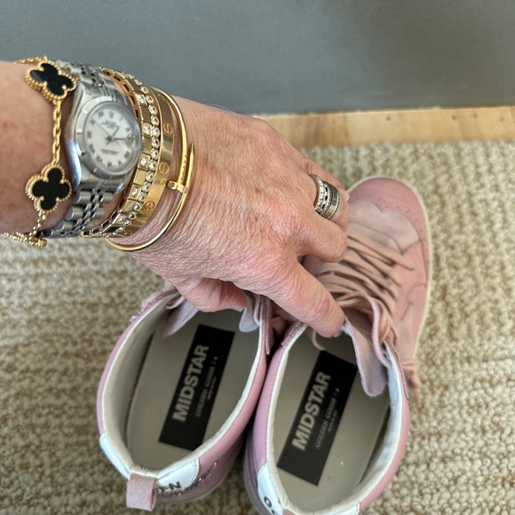 Golden Goose Private Edition Mid Star Leather Glitter. Size 38 - Picture 3 of 11